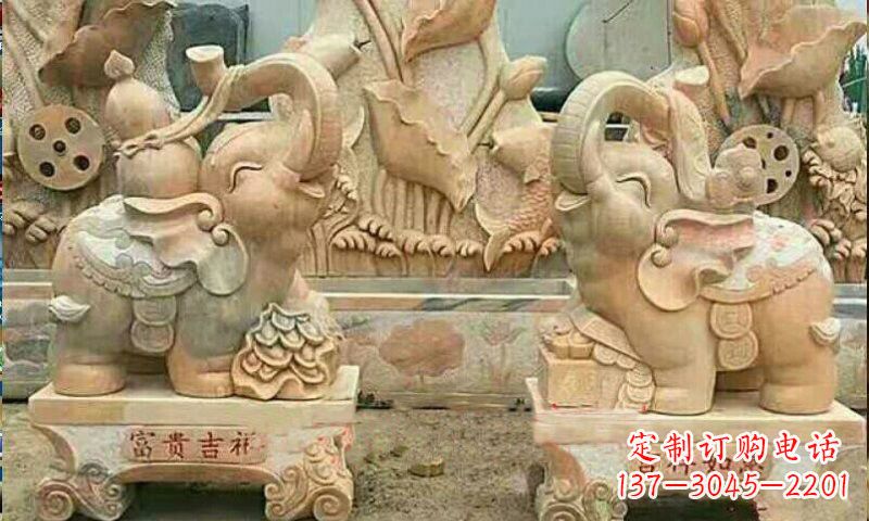 益阳祥和典雅 富贵吉祥大象石雕