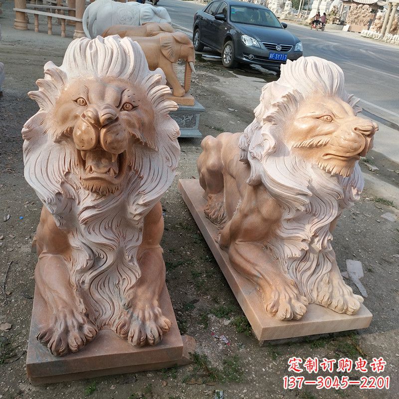 益阳港币狮子爬狮雕塑——经典的海洋之神艺术