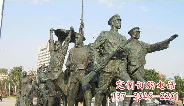 益阳纪念革命先烈的战士雕塑