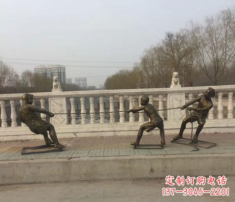 益阳中领雕塑 | 铜雕像,营造欢乐的童年回忆