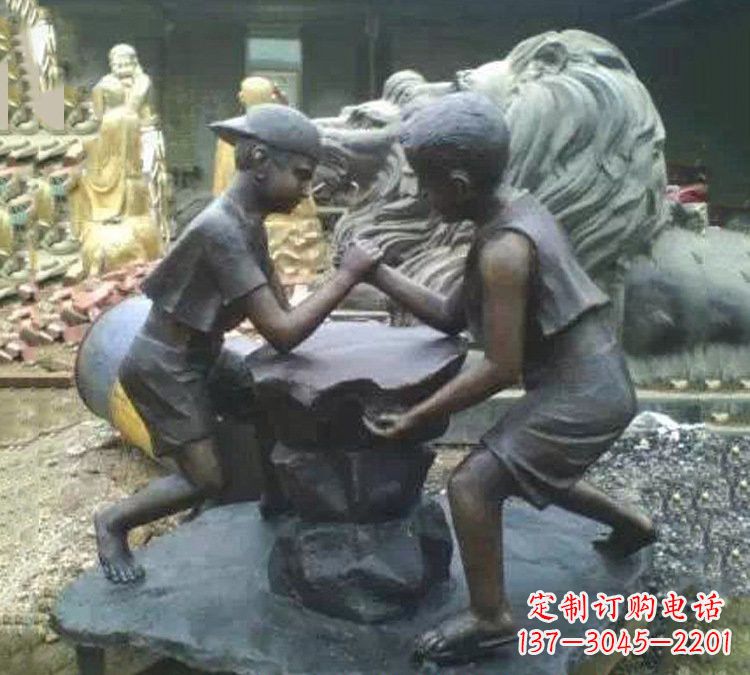 益阳非凡童趣,精致儿童铜雕