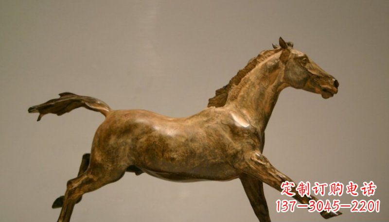 益阳铜雕动物奔跑马