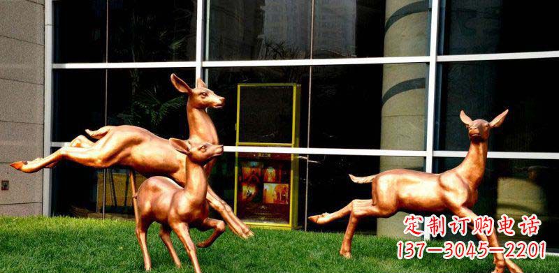 益阳新样式风格小鹿铜雕