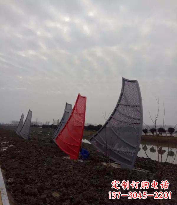 益阳不锈钢抽象帆船雕塑