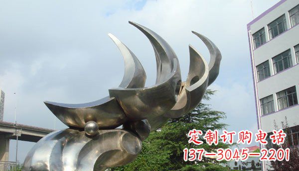 益阳中领雕塑出品不锈钢海鸥雕塑