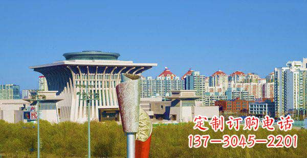 益阳高端特色不锈钢抽象火炬雕塑