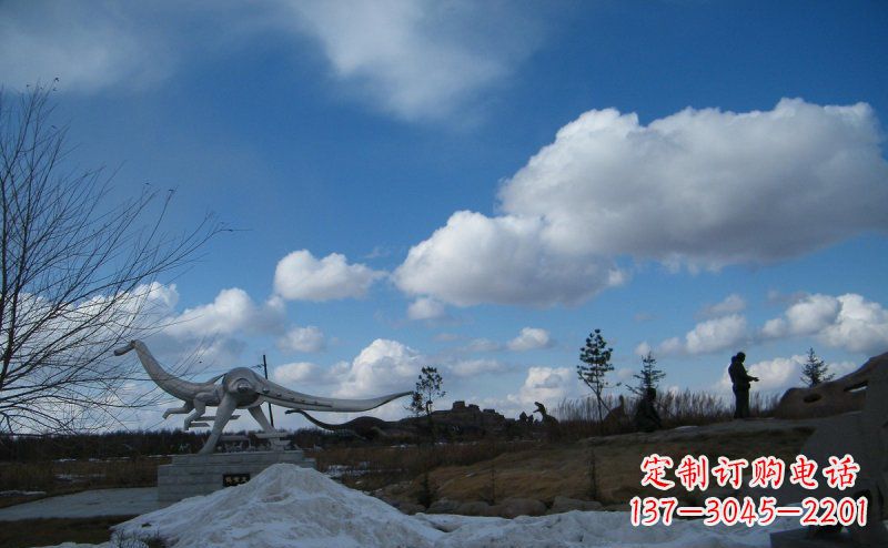 益阳超大不锈钢动物恐龙雕塑