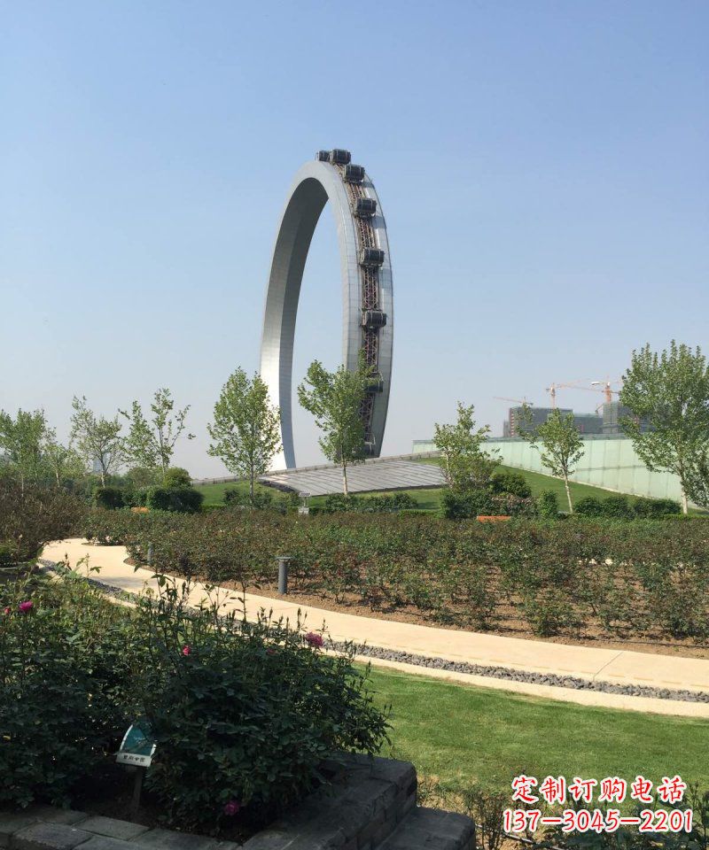 益阳精美摩天轮不锈钢抽象雕塑