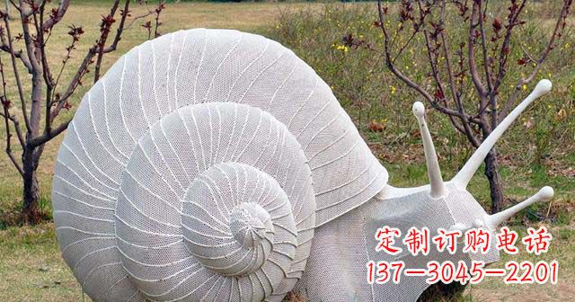 益阳抽象不锈钢蜗牛雕塑