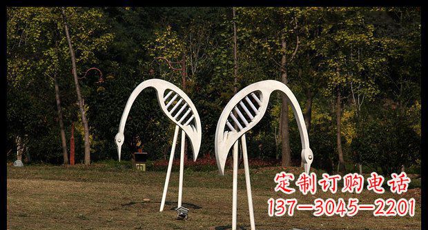 益阳精美不锈钢仙鹤雕塑