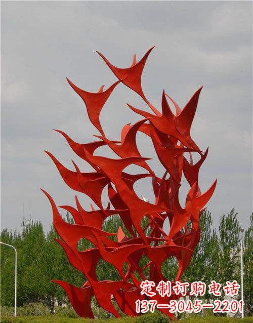 益阳不锈钢天鹅雕塑,唤醒公园景观