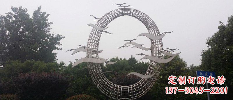 益阳抒情海鸥雕塑