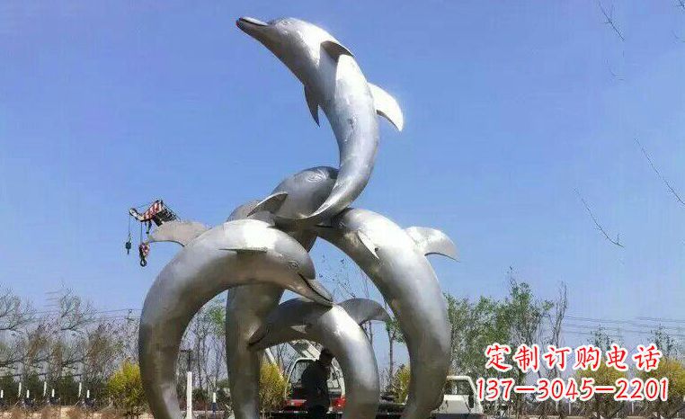 益阳品质精美的不锈钢海豚雕塑