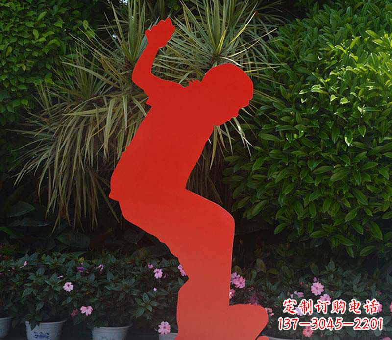益阳不锈钢男孩滑板雕塑