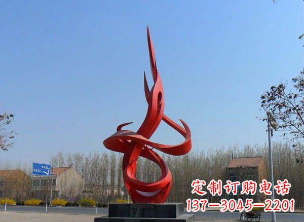 益阳不锈钢火苗经典建筑雕塑