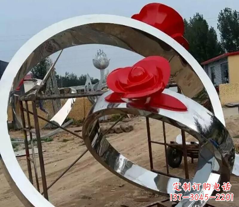 益阳精致的不锈钢戒指雕塑
