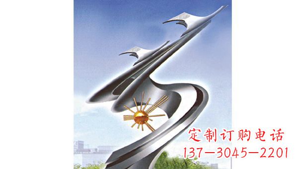 益阳展翅飞翔伊甸园不锈钢翅膀雕塑