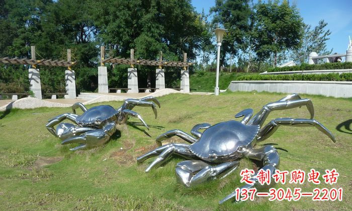 益阳产品名称精美铸造不锈钢螃蟹雕塑