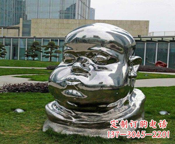 益阳儿童不锈钢头像雕塑