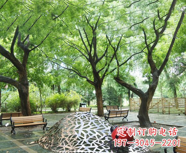 益阳悠久活力-不锈钢瓢虫雕塑