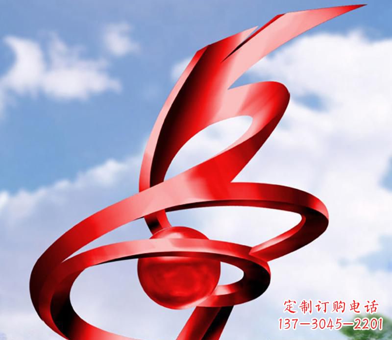 益阳公园装饰不锈钢指环雕塑