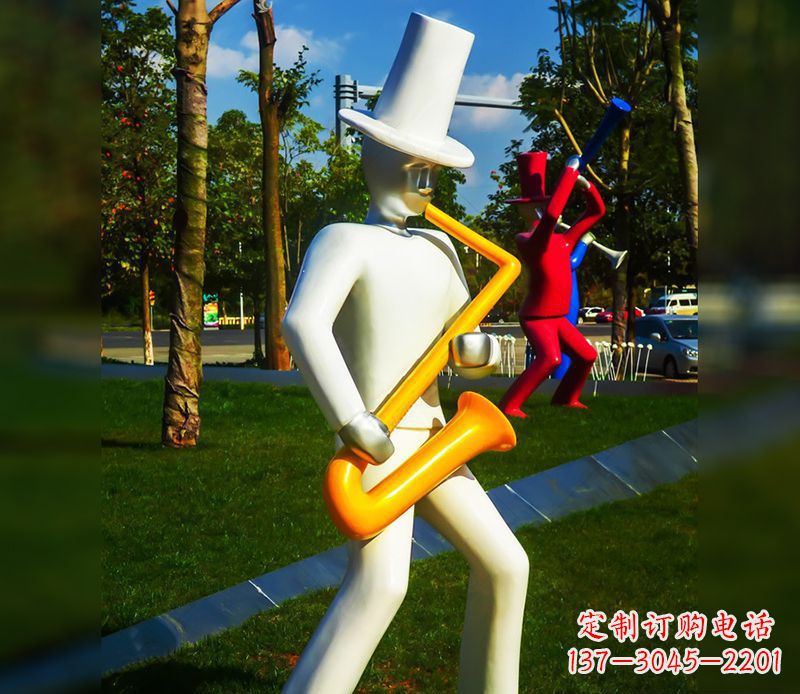 益阳精美的萨克斯不锈钢雕塑