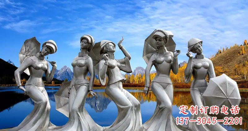 益阳现代少女雕塑