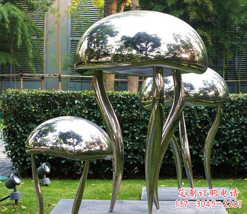 益阳艺术水母不锈钢雕塑