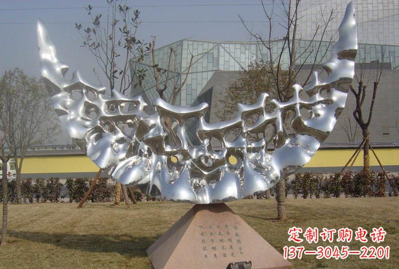 益阳新款不锈钢月亮景观雕塑