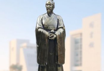 益阳仿铜玻璃钢扁鹊雕塑