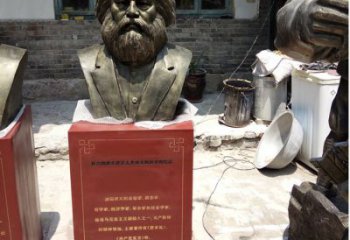 益阳欣赏历史，珍藏马克思头像雕塑