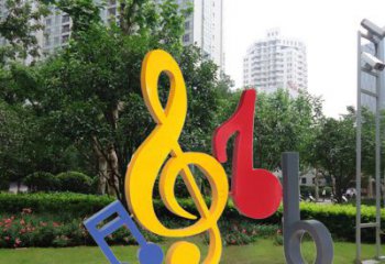 益阳不锈钢音符雕塑-引领您的心情旋律