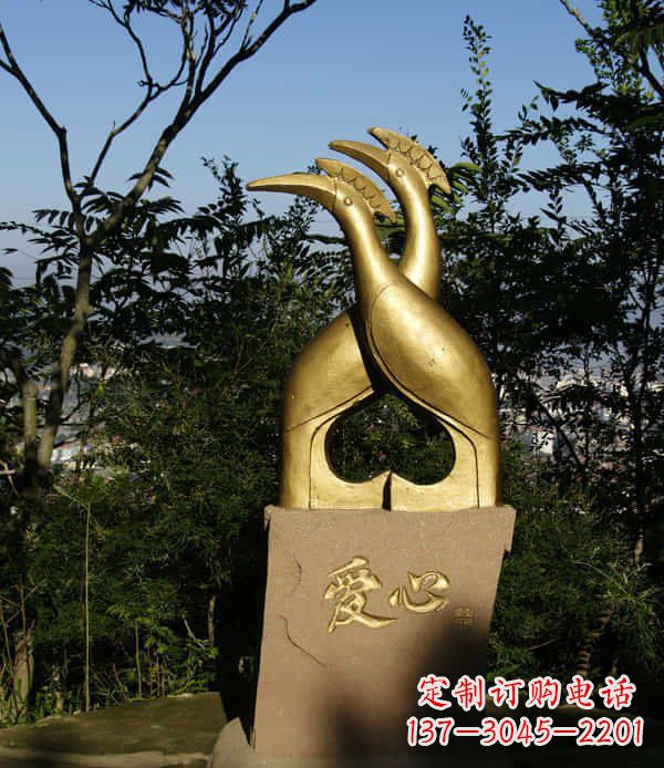 益阳新中式装饰铜雕 孔雀景观雕塑