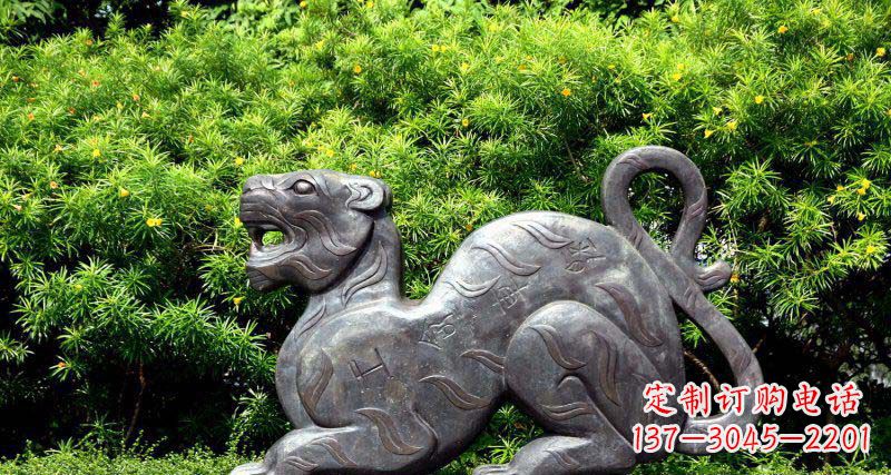 益阳华丽雕塑,大型老虎铜雕