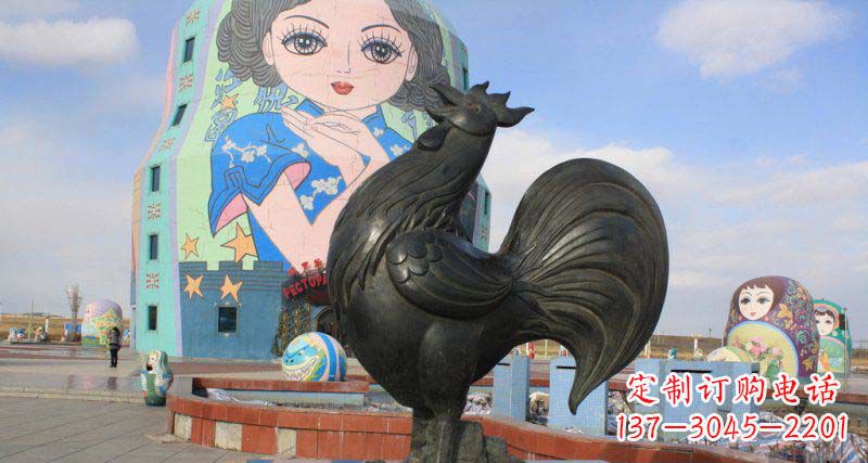 益阳艺术精美的公鸡雕塑