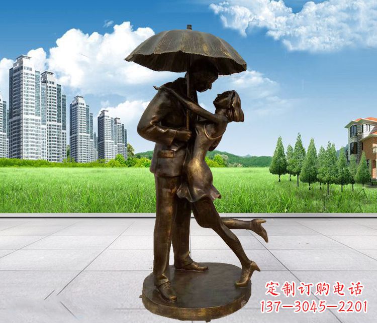 益阳情侣铜雕,浪漫定制