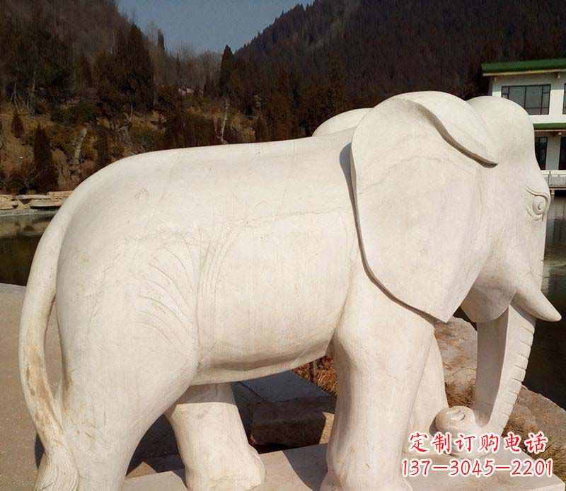 益阳中领雕塑大象石雕