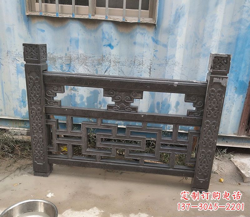 益阳集乐馆大理石栏板雕塑