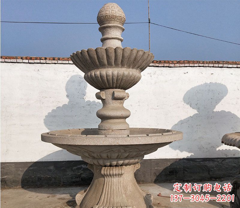 益阳中领雕塑定制公园大理石喷泉雕塑