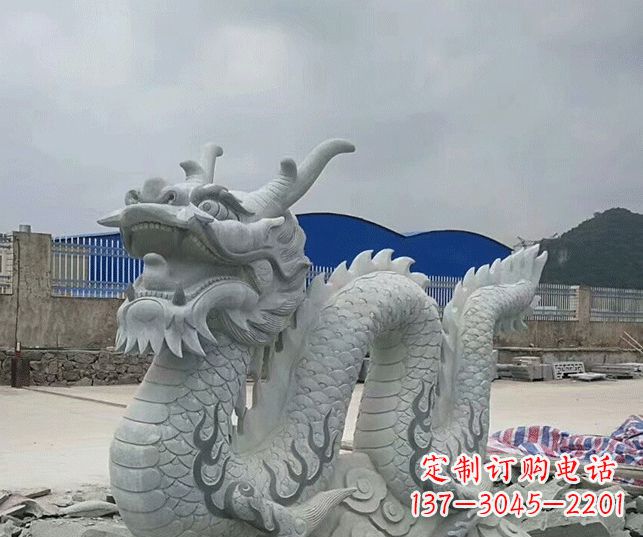 益阳大理石生肖龙景观石雕