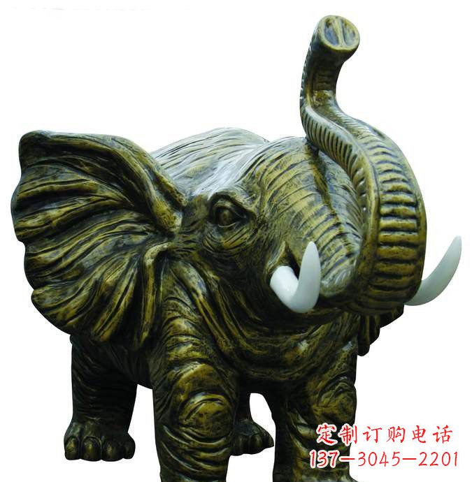 益阳精美的铜大象雕塑