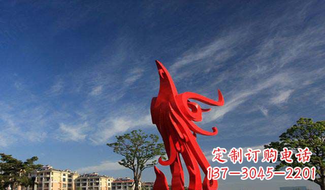 益阳精美不锈钢凤凰雕塑