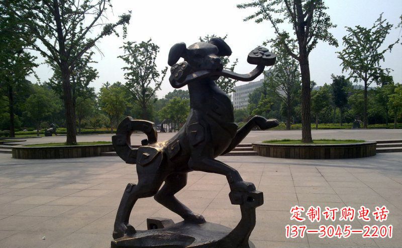 益阳中领雕塑狗动物铜雕