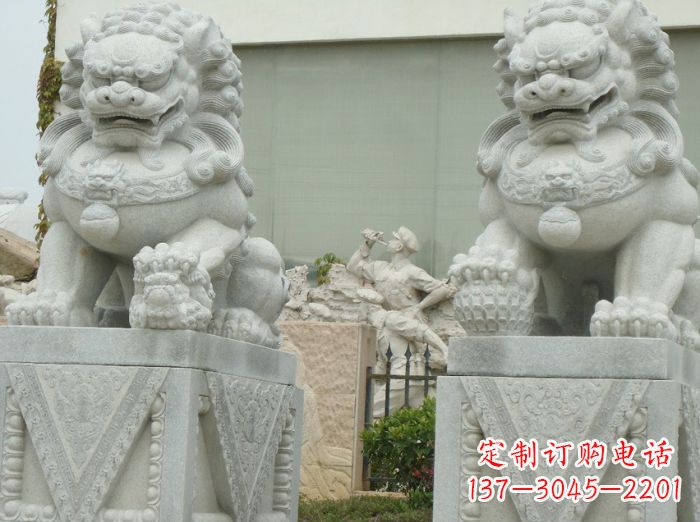 益阳高端大理石狮子石雕