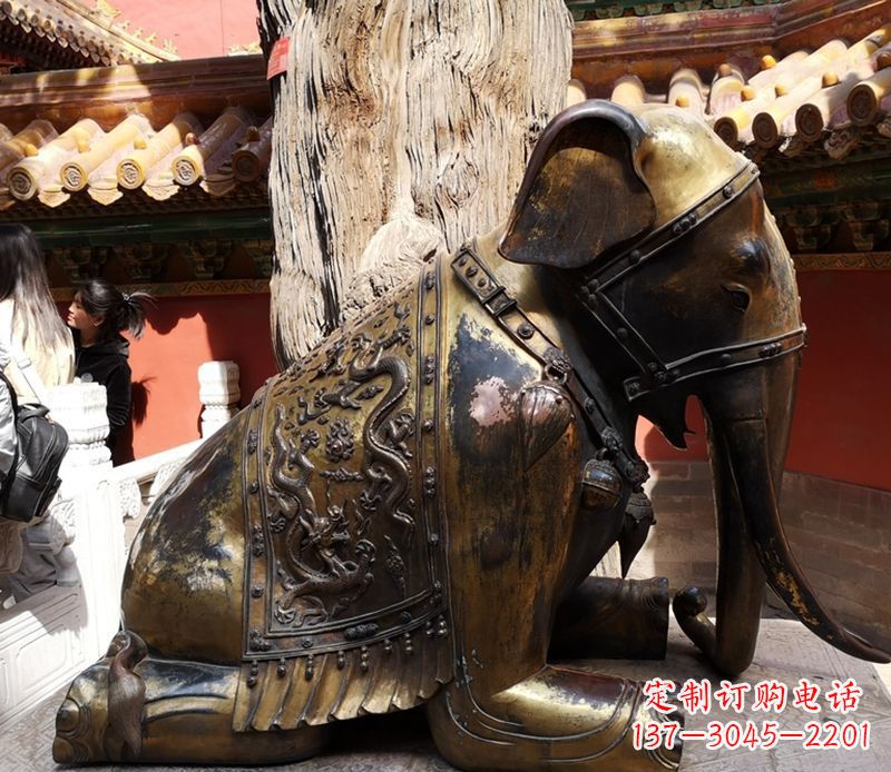 益阳震撼的象征--大象铜雕