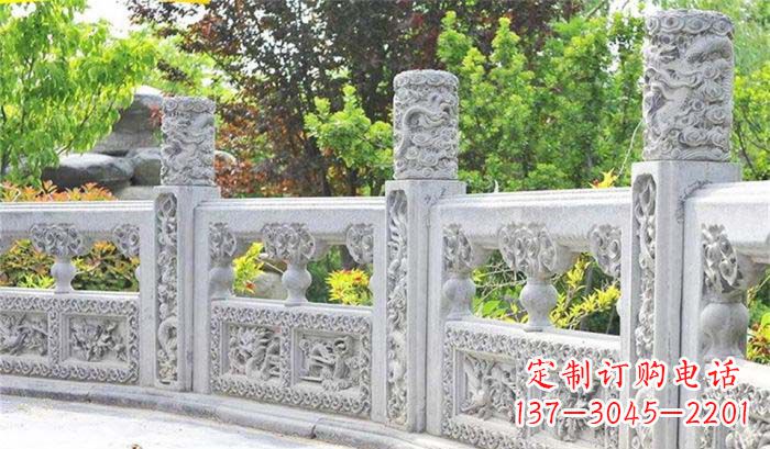 益阳公园仿古石栏板雕塑