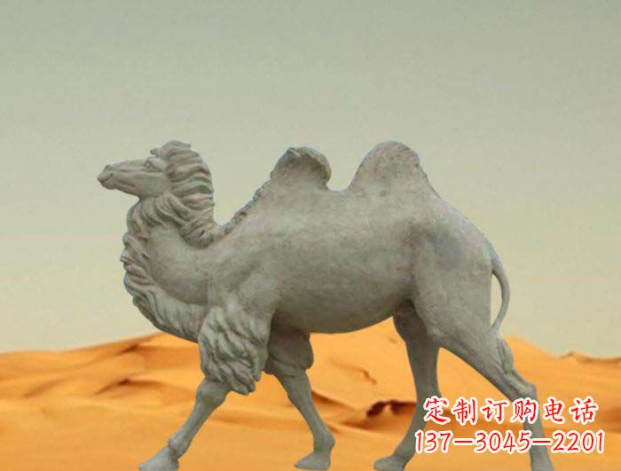 益阳欣赏大自然的优美,惊叹于实用的骆驼雕塑