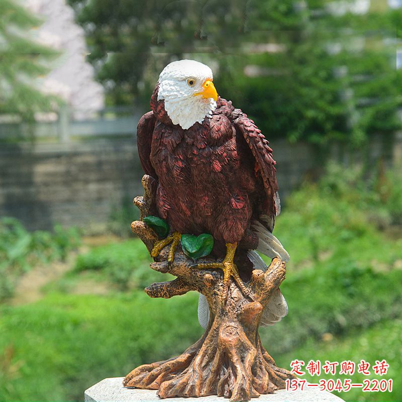 益阳金羽老鹰玻璃钢雕塑