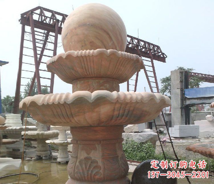 益阳绚丽多彩的风水球雕塑