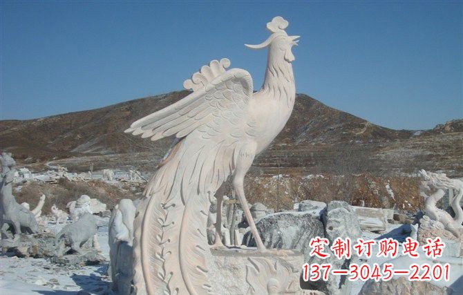 益阳精美大型凤凰石雕